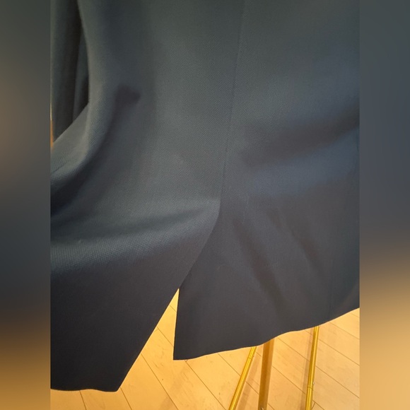 NWT Hugo Boss blue jade Janera cotton blazer US 16 lined, pockets, CLASSY $545 - Picture 13 of 16